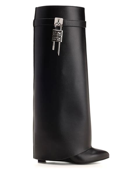 givenchy shark lock boots wide calf
